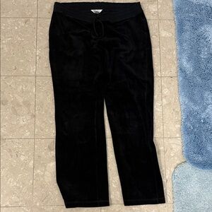 Lily Pulitzer Black Velour Pants